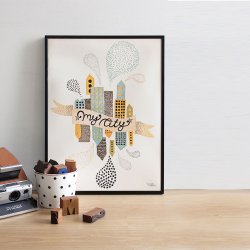 Michelle Carlslund - Plakat - 50 x 70 cm - Min By 2