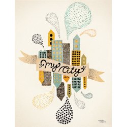 Michelle Carlslund - Plakat - 50 x 70 cm - Min By 2