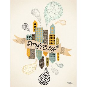 Michelle Carlslund - Plakat - 50 x 70 cm - Min By 2