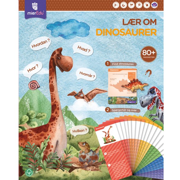 mierEdu - Magnetisk leges&#230;t - L&#230;r om dinosaurer