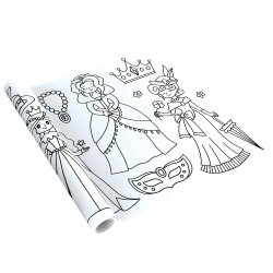 mierEdu - Kæmpebanner til farvelægning - Prinsesser