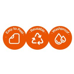 mierEdu -  Jelly Stickers 34 stk - Flytbare - Dinoland