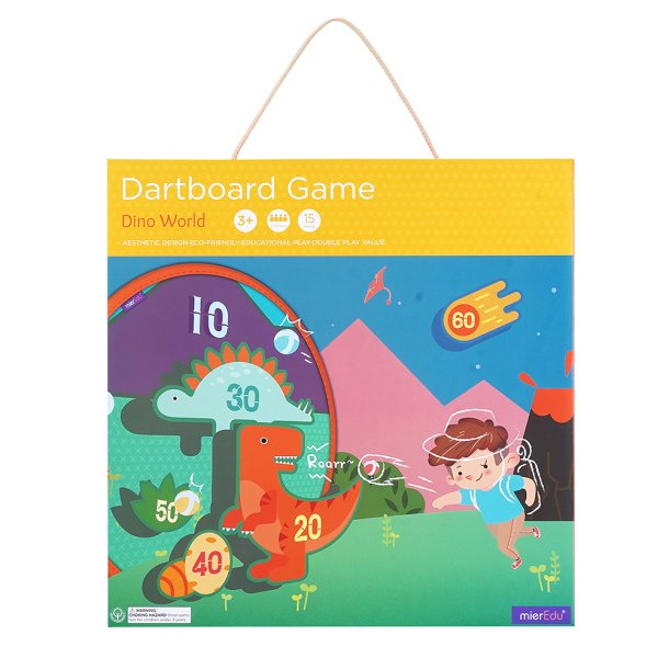 mierEdu - Dartspil med 6 bolde - Dinosaur