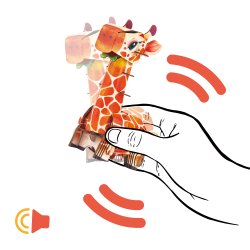 mierEdu - 3D puslespil med lyd - Giraf