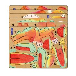 mierEdu - 3D puslespil med lyd - Tyrannosaurus Rex