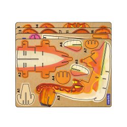 mierEdu - 3D puslespil med lyd - Brachiosaurus