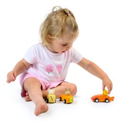 Mentari - 3 racerbiler med optræk - Dyrevenner