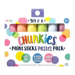 OOLY - Malestift 6 stk - Chunkies Pastel