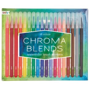 OOLY - Penseltusser 18 stk - Chroma Blends - Vandfarve