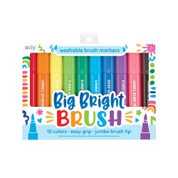 OOLY - Jumbo penseltusser 10 stk - Afvaskelige - Big Bright Brush