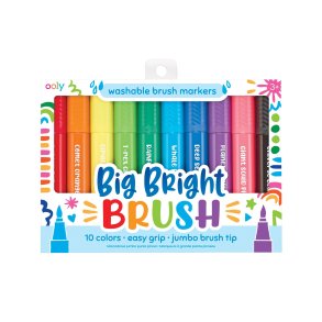 OOLY - Jumbo penseltusser 10 stk - Afvaskelige - Big Bright Brush