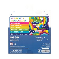 OOLY - Tusser 15 stk - Rainbow Sparkle Glitter