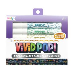 OOLY - Akryl tusser 8 stk - Vivid Pop Metallic