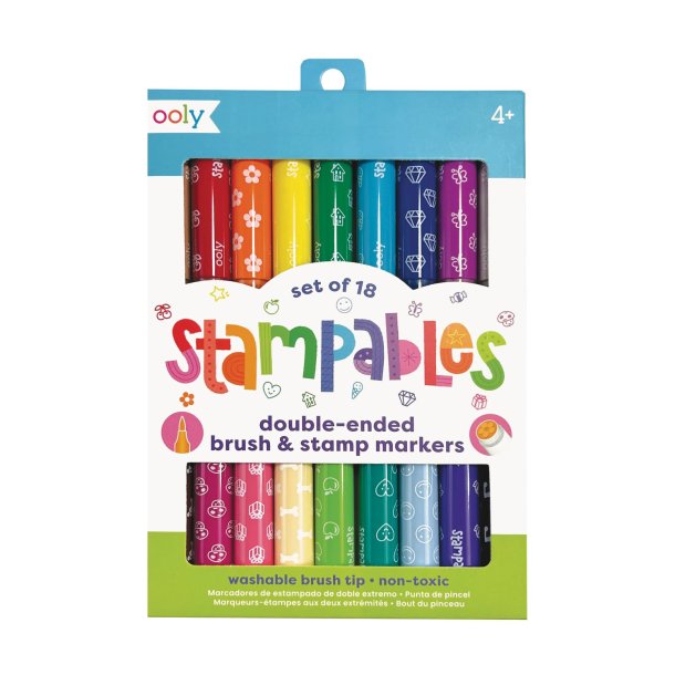 OOLY - Penseltusser med stempel 18 stk - Stampables