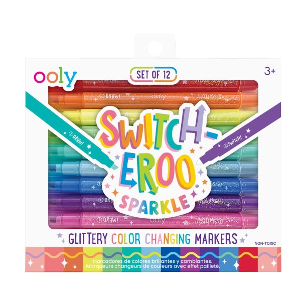 OOLY - Trylletusser 12 stk - Switch-eroo Glitter