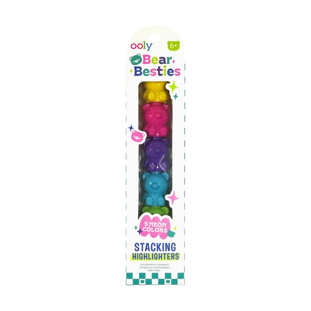 OOLY - Overstregningstusser 5 stk - Stacking Bear Besties