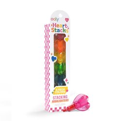 OOLY - Overstregningstusser 6 stk - Stacking Hearts