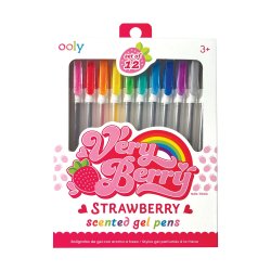 OOLY - Gelpen med duft 12 stk - Very Berry Strawberry