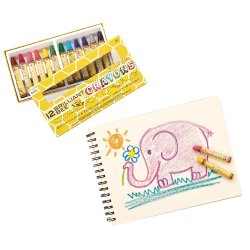 OOLY - Farvekridt af bivoks 12 stk - Brilliant Bee