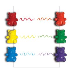 OOLY - Farvekridt 6 stk - Cuddly Cubs Bear