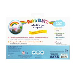 OOLY - Gel farvekridt 10 stk - Vinduesmaling - Rainy Dayz