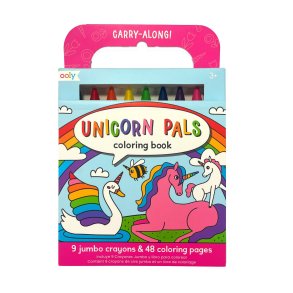 OOLY - Farvekridt og malebog - Unicorn Pals - Carry Along