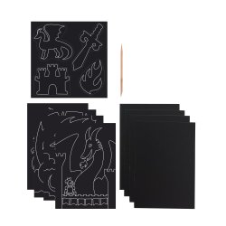 OOLY - Ridsekort - Fantastic Dragons - Scratch &amp; Scribble