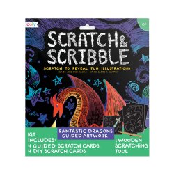 OOLY - Ridsekort - Fantastic Dragons - Scratch &amp; Scribble