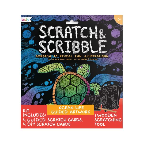 OOLY - Ridsekort - Ocean Life - Scratch &amp; Scribble