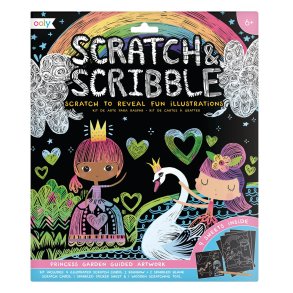 OOLY - Ridsekort - Princess Garden - Scratch & Scribble