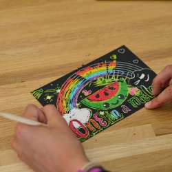 OOLY - Ridsekort - Cutie Cats - Mini Scratch &amp; Scribble