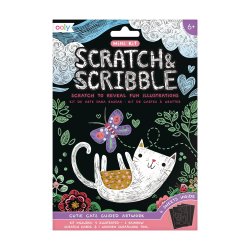 OOLY - Ridsekort - Cutie Cats - Mini Scratch &amp; Scribble
