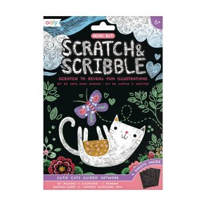 OOLY - Ridsekort - Cutie Cats - Mini Scratch & Scribble