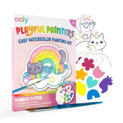 OOLY - Vandfarve s&#230;t - Rainbow Cuties - Playful Painters