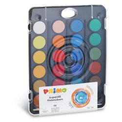 PRIMO - Vandfarve palette - 24 farver M Classic