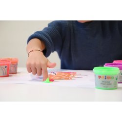 PRIMO - Fingermaling 6 bøtter - Neon