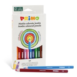 PRIMO - Jumbo farveblyanter 12 stk