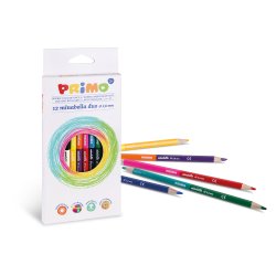 PRIMO - Farveblyanter 12 stk - Minabella - Dobbeltsidet
