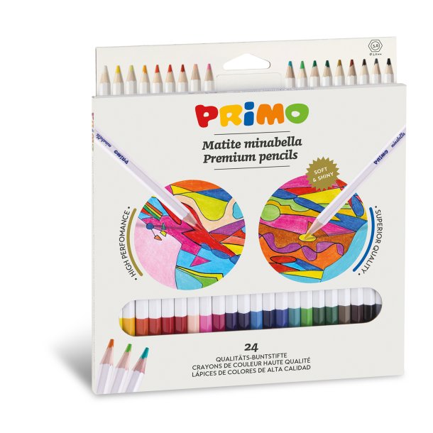 PRIMO - Farveblyanter 24 stk - Minabella