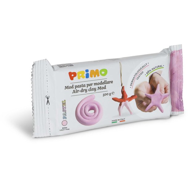 PRIMO - Selvhærdende ler 500g - Lyserød