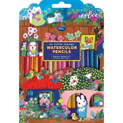 eeBoo - 36 dobbelte akvarel farveblyanter - Yumi&#8217;s Mushrooms