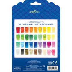 eeBoo - 36 dobbelte akvarel farveblyanter - Yumi&#8217;s Mushrooms