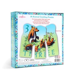 eeBoo - Leg &amp; L&#230;r puslespil - T&#230;l et dyr p&#229; engelsk