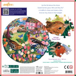 eeBoo - Rundt puslespil 500 brk - Birds by the Sea