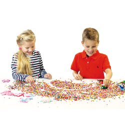 SES Creative - Perler - 1000 stk mat rosa