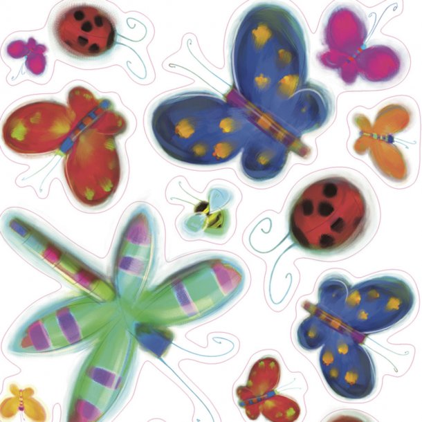RoomMates - Wallstickers - Sommerfugle &amp; insekter