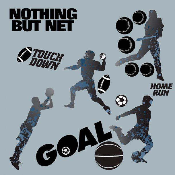 RoomMates - Wallstickers - Sports Silhuetter