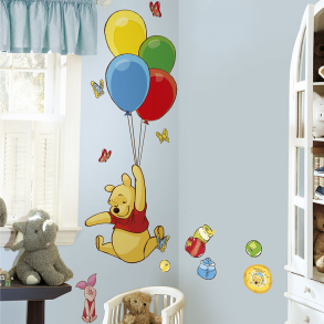 RoomMates - Wallsticker - Gigant Peter Plys og Grisling