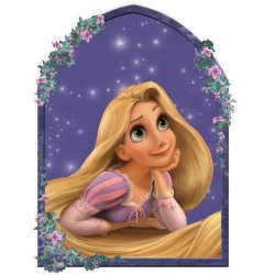 RoomMates - Wallstickers - Gigant prinsesse Rapunzel