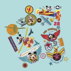 RoomMates - Wallstickers - Mickey Klubhus for piloter